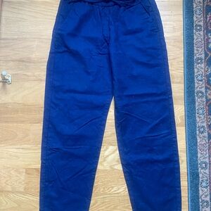 J. Crew Blue Ankle Cropped Pants Relaxed Fit